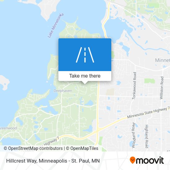 Hillcrest Way map
