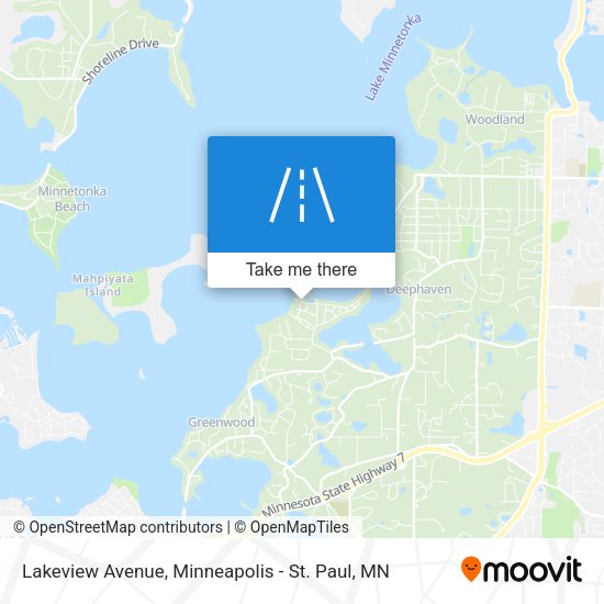 Lakeview Avenue map