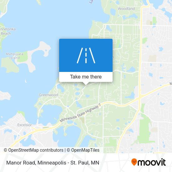 Manor Road map