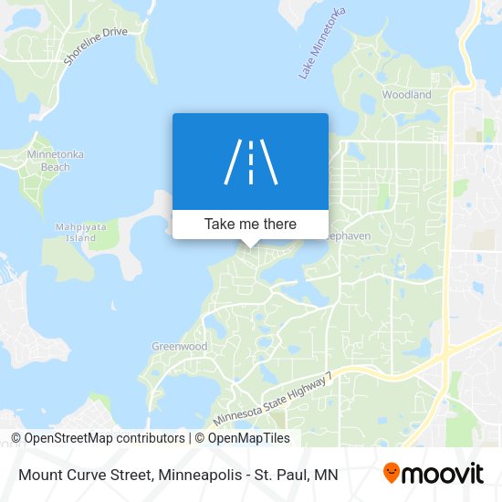 Mount Curve Street map