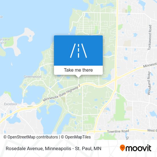 Mapa de Rosedale Avenue