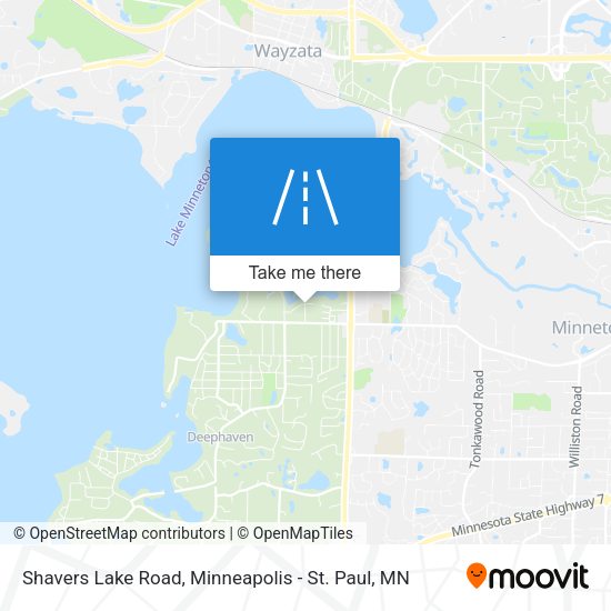 Mapa de Shavers Lake Road