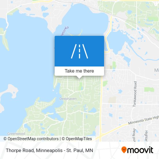 Mapa de Thorpe Road