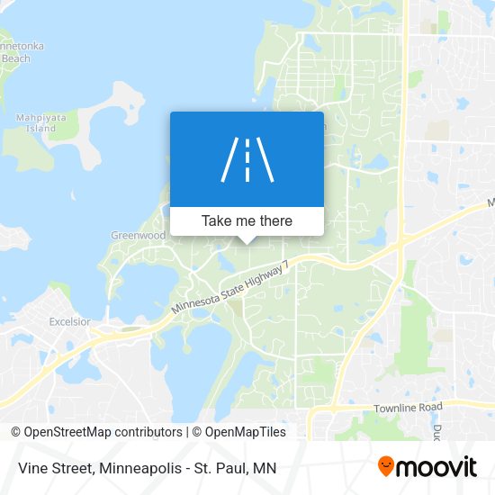Mapa de Vine Street