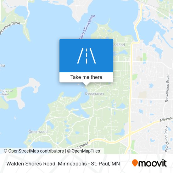 Walden Shores Road map