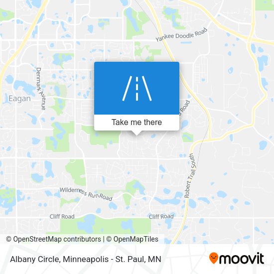 Albany Circle map