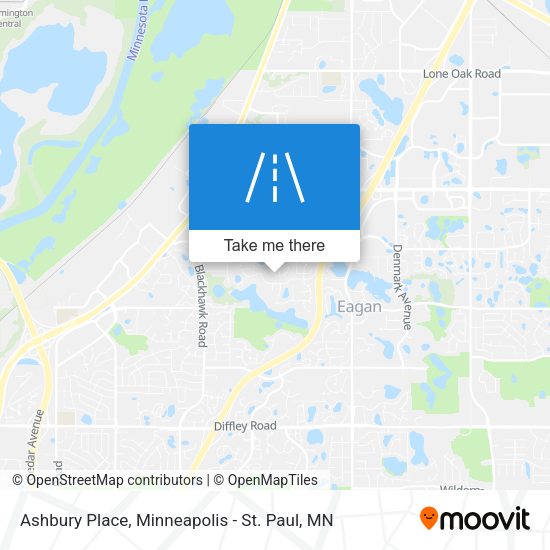 Ashbury Place map