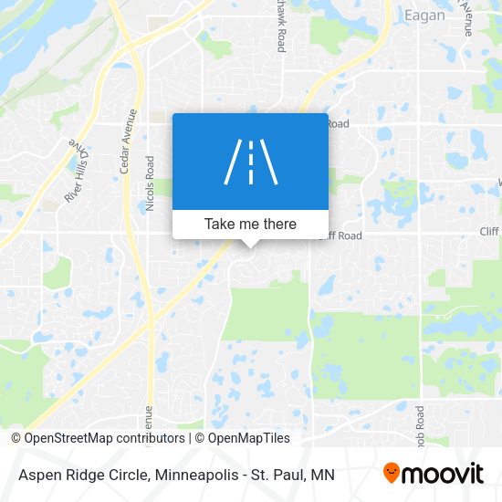 Mapa de Aspen Ridge Circle