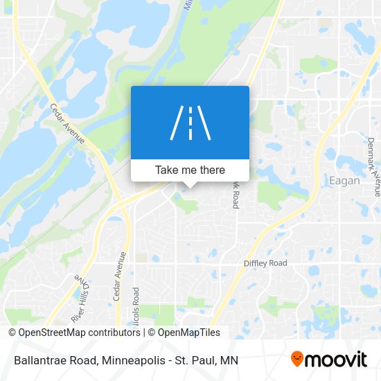 Ballantrae Road map