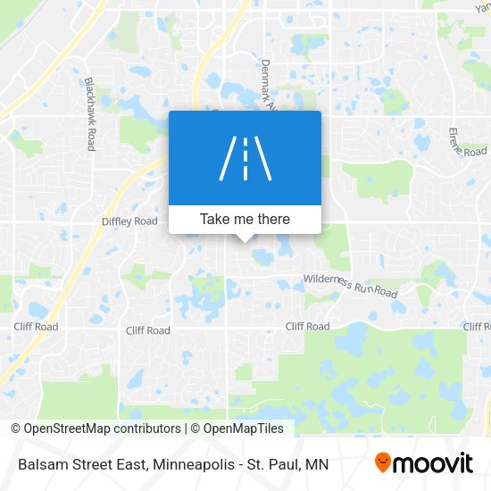 Balsam Street East map