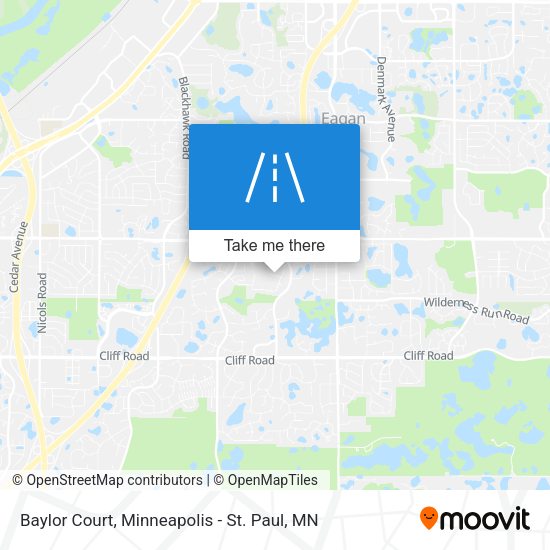 Mapa de Baylor Court