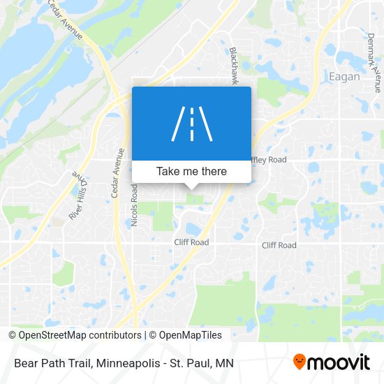 Bear Path Trail map
