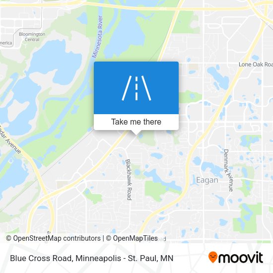 Mapa de Blue Cross Road