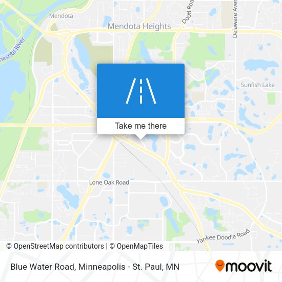 Mapa de Blue Water Road