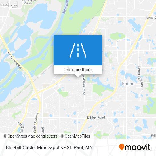 Bluebill Circle map