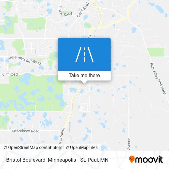 Mapa de Bristol Boulevard