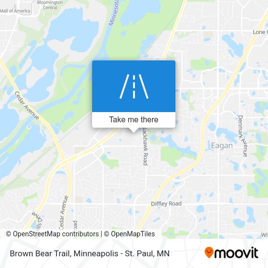 Mapa de Brown Bear Trail