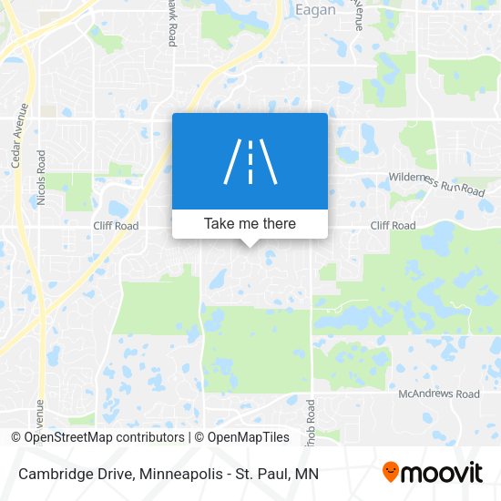 Mapa de Cambridge Drive