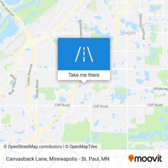Mapa de Canvasback Lane