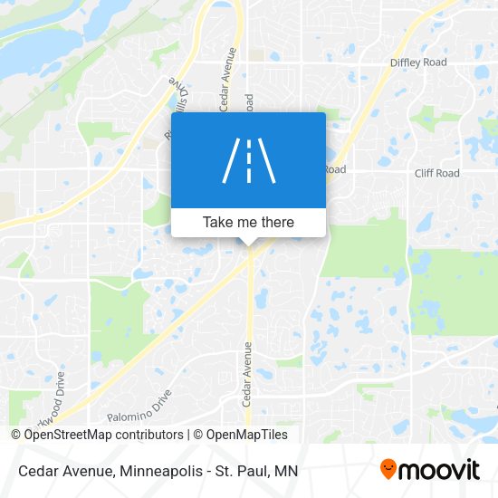 Cedar Avenue map