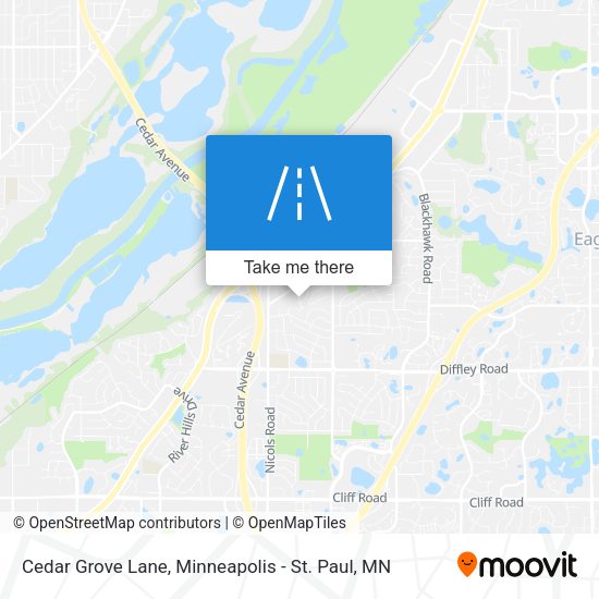 Mapa de Cedar Grove Lane