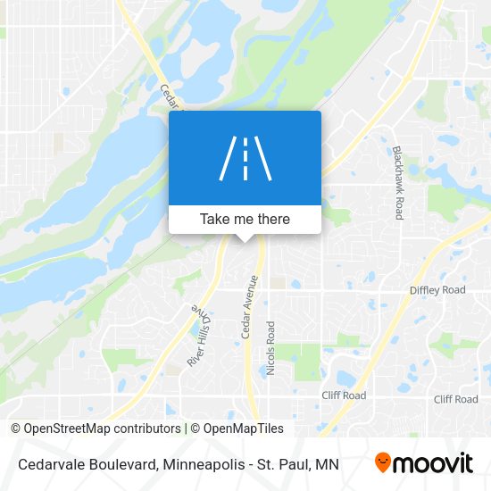 Cedarvale Boulevard map