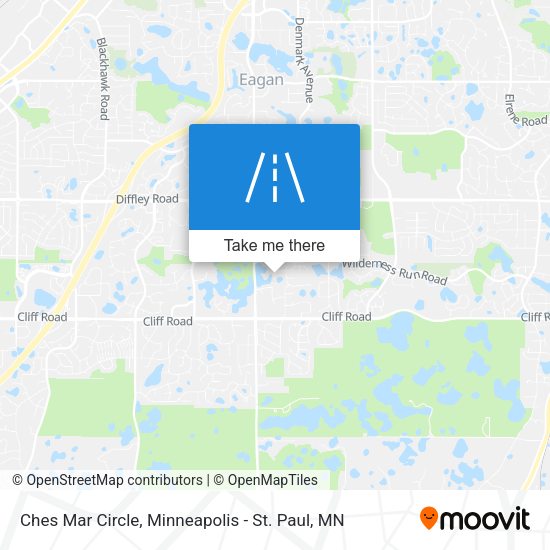 Ches Mar Circle map