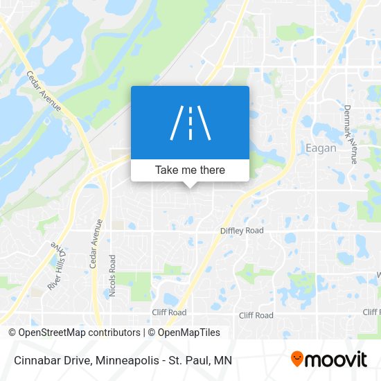 Mapa de Cinnabar Drive