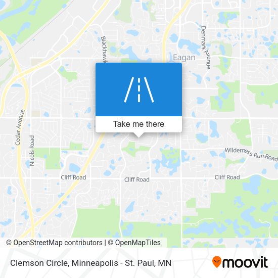 Clemson Circle map