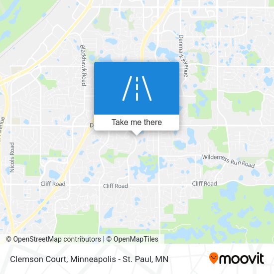 Mapa de Clemson Court