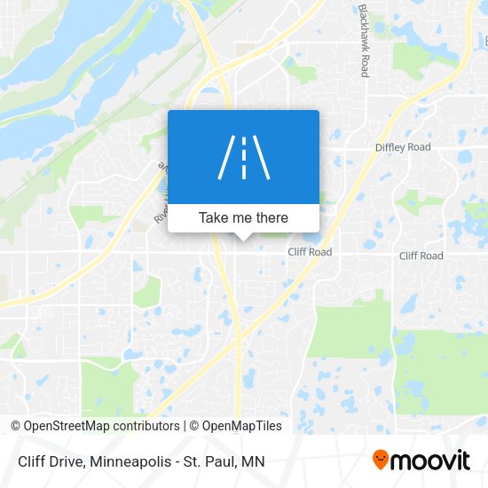 Cliff Drive map