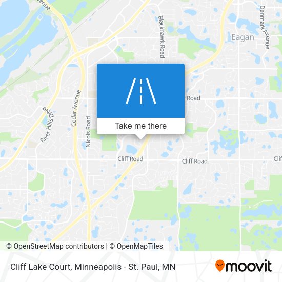 Cliff Lake Court map