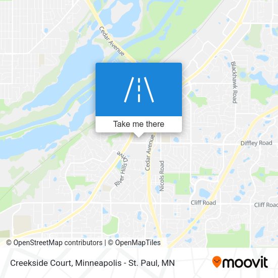 Mapa de Creekside Court