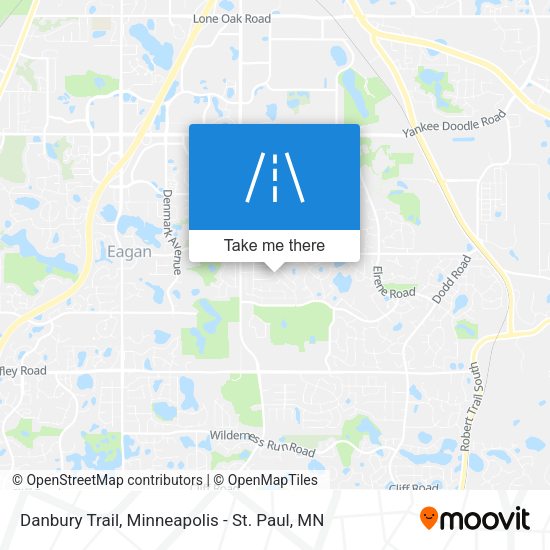 Danbury Trail map