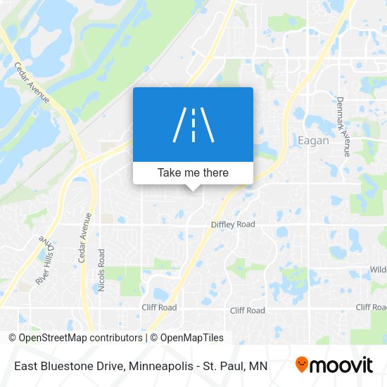 East Bluestone Drive map