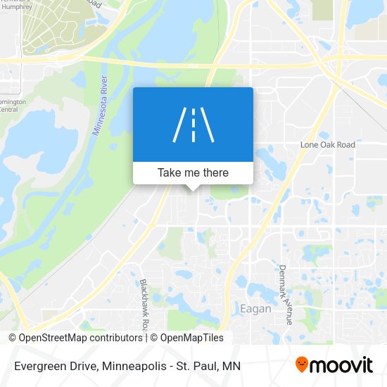 Evergreen Drive map
