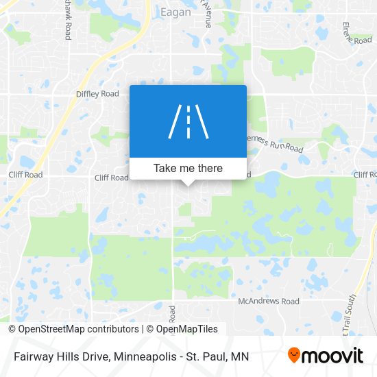 Mapa de Fairway Hills Drive