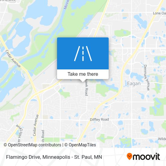 Flamingo Drive map