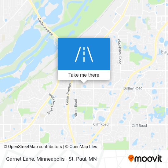 Mapa de Garnet Lane