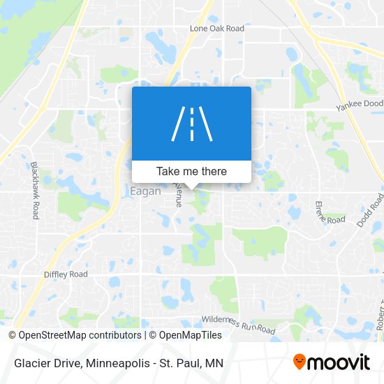 Glacier Drive map