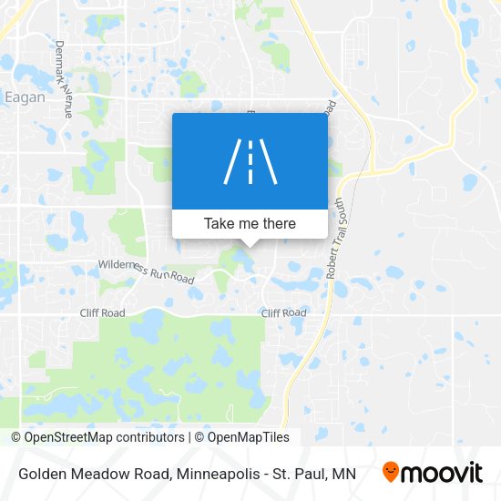 Mapa de Golden Meadow Road