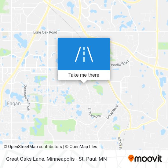 Mapa de Great Oaks Lane