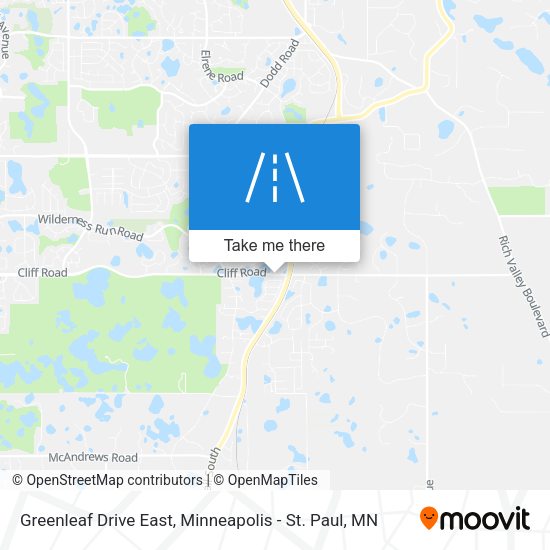 Greenleaf Drive East map