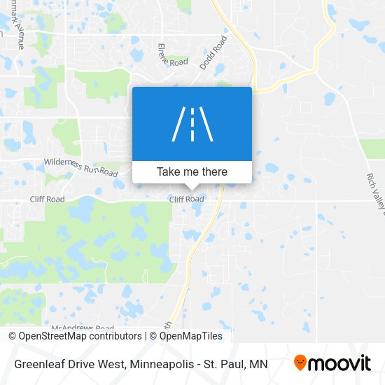 Greenleaf Drive West map