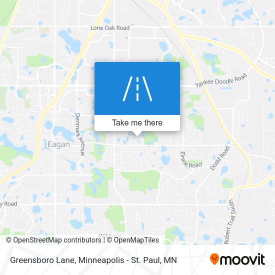 Mapa de Greensboro Lane