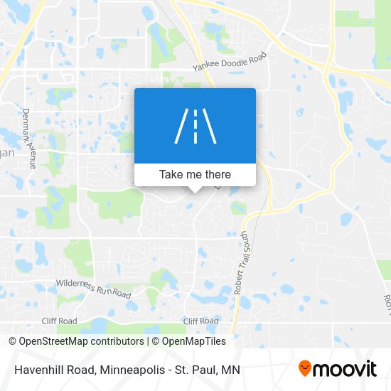 Havenhill Road map
