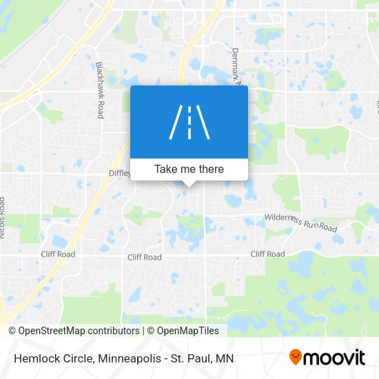 Hemlock Circle map