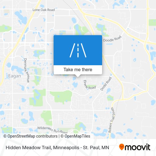 Hidden Meadow Trail map