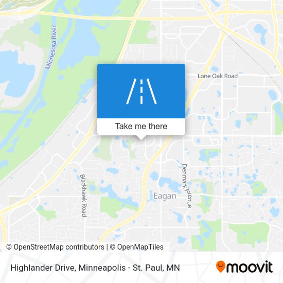 Highlander Drive map