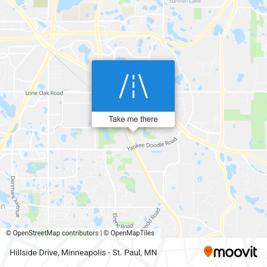 Hillside Drive map